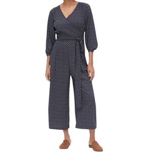 GAP Wide-Leg Wrap Jumpsuit